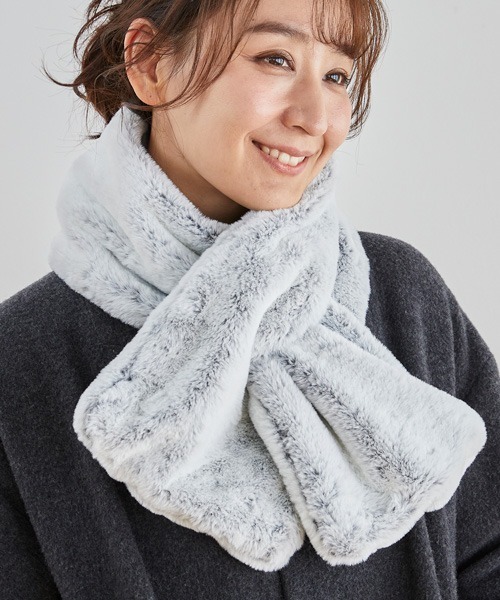 まるで猫！のようなモフモフマフラー【猫Feel】（マフラー