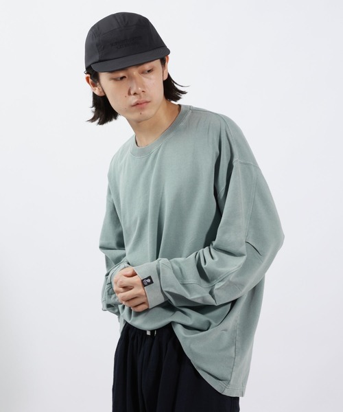 BAYFLOW（ベイフロー）の「SNOWタックスリーブTシャツ（Tシャツ/カットソー・メンズ・オフホワイト/チャコールグレー/グリーン/ピンク・MEDIUM/LARGE）」の4枚目の写真