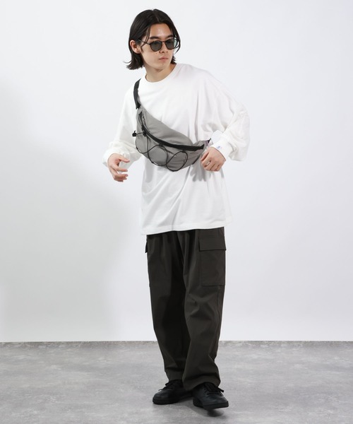 BAYFLOW（ベイフロー）の「SNOWタックスリーブTシャツ（Tシャツ/カットソー・メンズ・オフホワイト/チャコールグレー/グリーン/ピンク・MEDIUM/LARGE）」の5枚目の写真