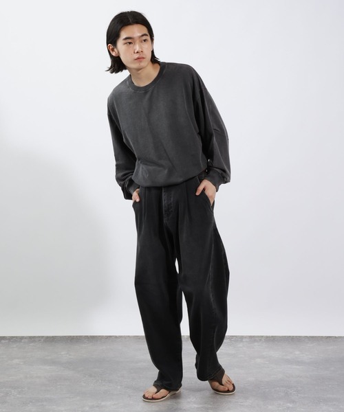 BAYFLOW（ベイフロー）の「SNOWタックスリーブTシャツ（Tシャツ/カットソー・メンズ・オフホワイト/チャコールグレー/グリーン/ピンク・MEDIUM/LARGE）」の7枚目の写真