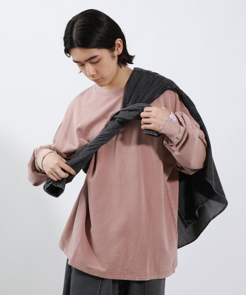 BAYFLOW（ベイフロー）の「SNOWタックスリーブTシャツ（Tシャツ/カットソー・メンズ・オフホワイト/チャコールグレー/グリーン/ピンク・MEDIUM/LARGE）」の11枚目の写真