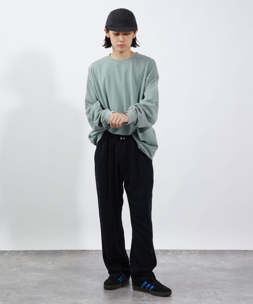 BAYFLOW（ベイフロー）の「SNOWタックスリーブTシャツ（Tシャツ/カットソー・メンズ・オフホワイト/チャコールグレー/グリーン/ピンク・MEDIUM/LARGE）」の13枚目の写真