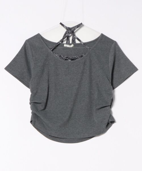 apres jour(アプレジュール)の「シアーレイヤードTシャツ(Tシャツ/カットソー・レディース・ブラック/チャコールグレー/ホワイト・X-LARGE/フリー)」の18枚目の写真