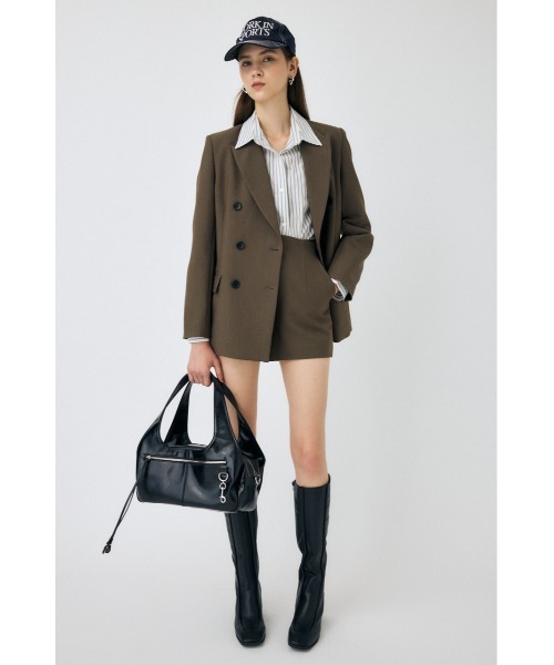 MOUSSY（マウジー）の「【25年AW新作】WAIST FIT MICRO ショートパンツ（その他パンツ・レディース・ブラウン/ダークネイビー・1/2）」の7枚目の写真