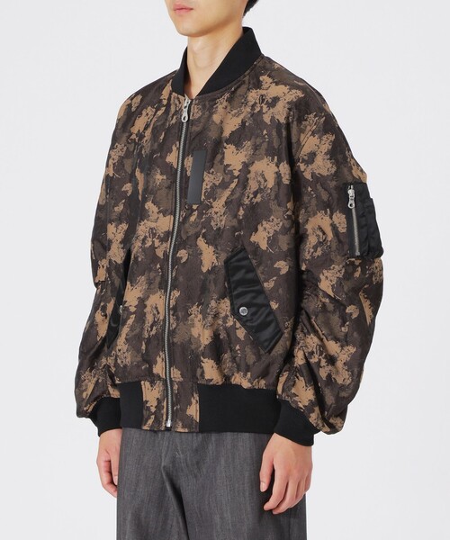 LOVELESS（ラブレス）の「ヴィンテージジャガードMA-1（MA-1・メンズ・チャコールグレー/ブラウン系その他3・S/M/L）」の9枚目の写真