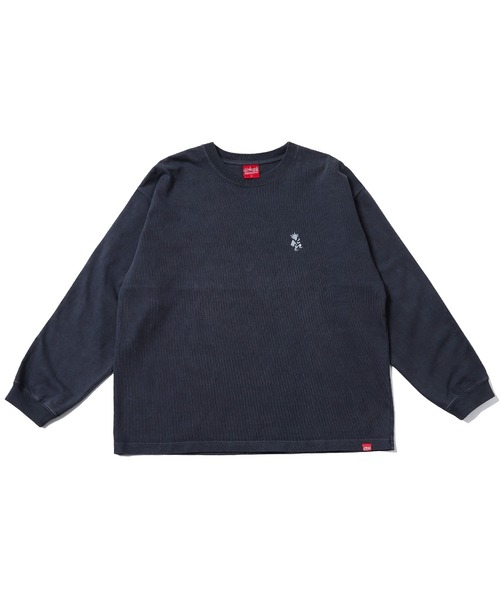 Manhattan Portage（マンハッタンポーテージ）の「L/S Print T-Shirt（Tシャツ/カットソー・メンズ・アイボリー/チャコールグレー・LARGE/MEDIUM/SMALL/X-LARGE）」の2枚目の写真