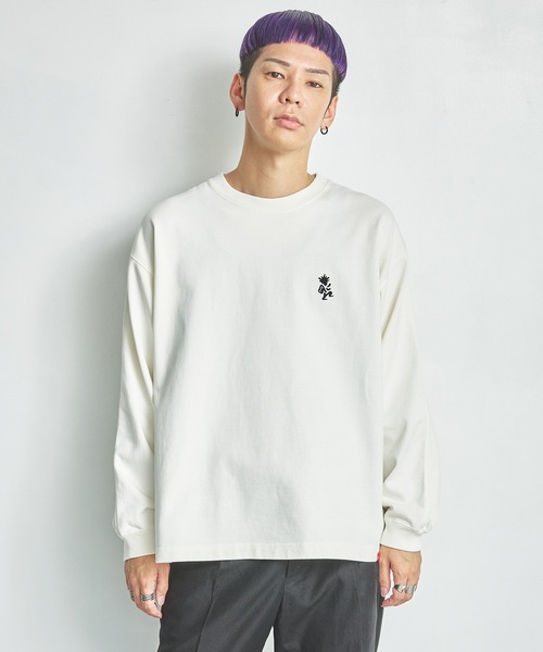 Manhattan Portage（マンハッタンポーテージ）の「L/S Print T-Shirt（Tシャツ/カットソー・メンズ・アイボリー/チャコールグレー・LARGE/MEDIUM/SMALL/X-LARGE）」の13枚目の写真