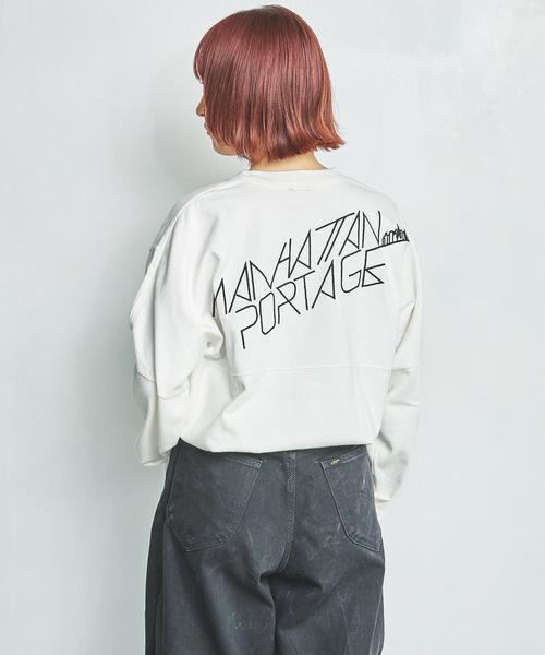 Manhattan Portage（マンハッタンポーテージ）の「L/S Print T-Shirt（Tシャツ/カットソー・メンズ・アイボリー/チャコールグレー・LARGE/MEDIUM/SMALL/X-LARGE）」の10枚目の写真