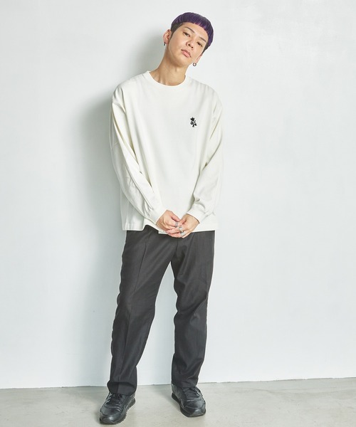 Manhattan Portage（マンハッタンポーテージ）の「L/S Print T-Shirt（Tシャツ/カットソー・メンズ・アイボリー/チャコールグレー・LARGE/MEDIUM/SMALL/X-LARGE）」の15枚目の写真