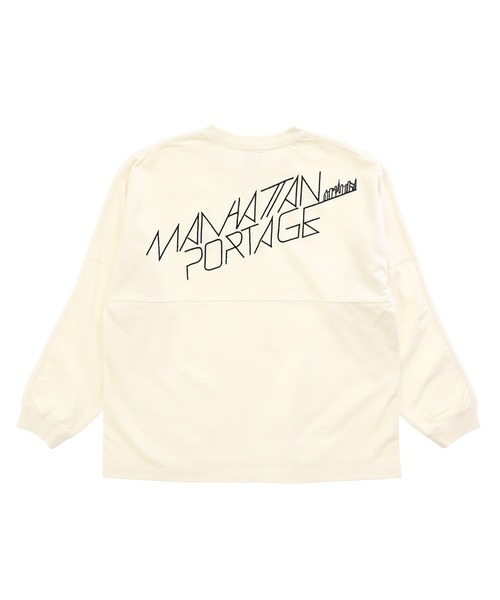 Manhattan Portage（マンハッタンポーテージ）の「L/S Print T-Shirt（Tシャツ/カットソー・メンズ・アイボリー/チャコールグレー・LARGE/MEDIUM/SMALL/X-LARGE）」の3枚目の写真