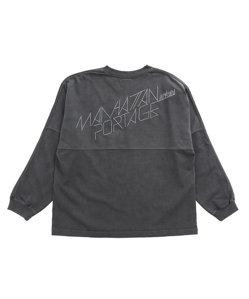 Manhattan Portage（マンハッタンポーテージ）の「L/S Print T-Shirt（Tシャツ/カットソー・メンズ・アイボリー/チャコールグレー・LARGE/MEDIUM/SMALL/X-LARGE）」の4枚目の写真