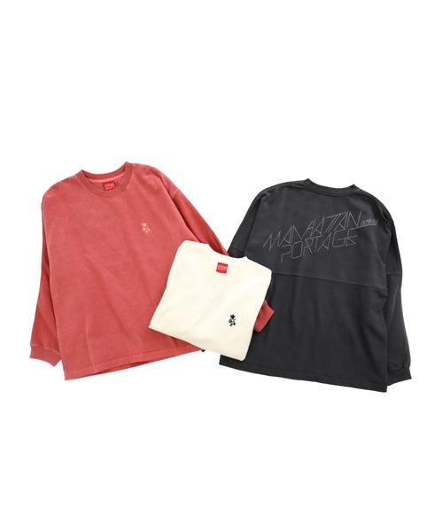 Manhattan Portage（マンハッタンポーテージ）の「L/S Print T-Shirt（Tシャツ/カットソー・メンズ・アイボリー/チャコールグレー・LARGE/MEDIUM/SMALL/X-LARGE）」の9枚目の写真