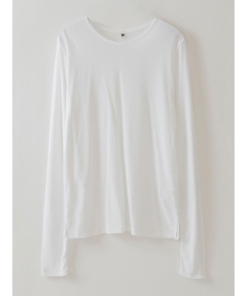 HER.（ハー）の「シアーカットソー（Tシャツ/カットソー・レディース・ダークブラウン/オフホワイト・フリー）」の17枚目の写真