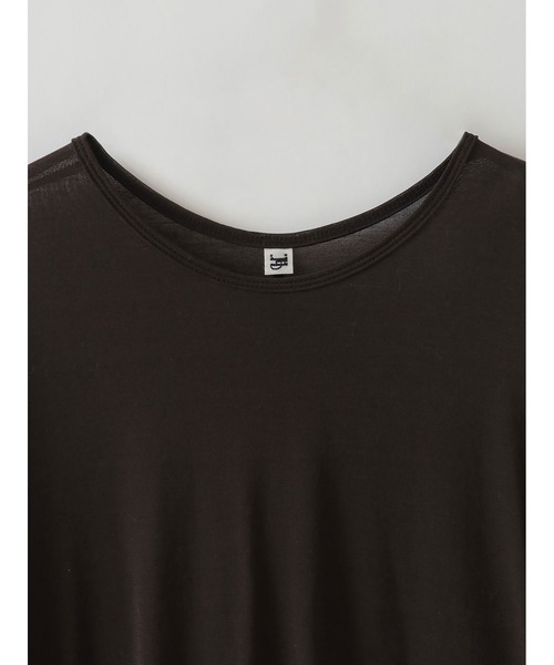 HER.（ハー）の「シアーカットソー（Tシャツ/カットソー・レディース・ダークブラウン/オフホワイト・フリー）」の19枚目の写真