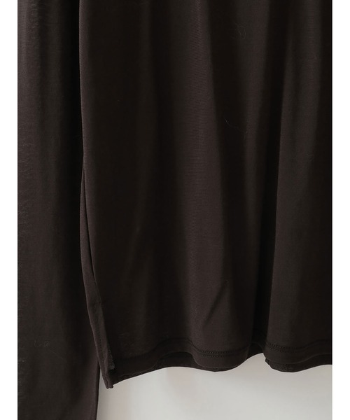 HER.（ハー）の「シアーカットソー（Tシャツ/カットソー・レディース・ダークブラウン/オフホワイト・フリー）」の21枚目の写真