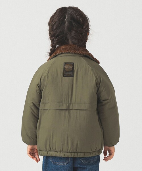 B:MING by BEAMS（ビーミングバイビームス）の「2wayカラー ライト ブルゾン 2025FW（100～150cm）（ブルゾン・キッズ・ブラック/オリーブ・130/120/110/100/150/140）」の3枚目の写真
