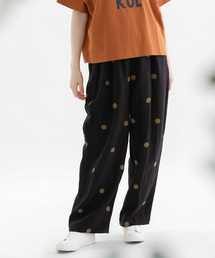nop de nodノップドゥノッド　ゆったりめセットアップ　ブラックノーカラー ノップドゥノッド nop de nod 【セットアップ対応商品】polka