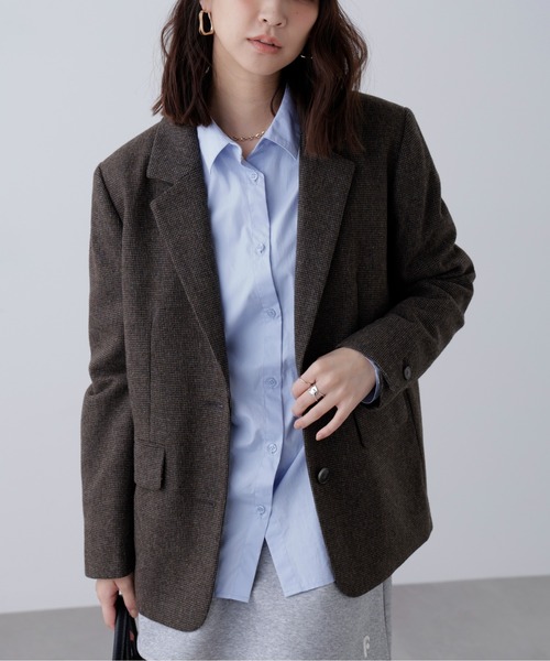 FREE'S MART(フリーズマート)の「◆ウール混オーバーサイズジャケット(テーラードジャケット・レディース・ベージュ系その他/グレー系その他/ブラウン系その他/ブラウン系その他2・SMALL/MEDIUM)」の18枚目の写真