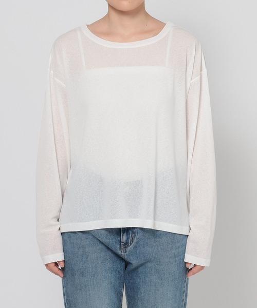 LOWRYS FARM（ローリーズファーム）の「ＵＳＥＦＵＬシアープルオーバー　580950（Tシャツ/カットソー・レディース・ベージュ/ホワイト/ブラウン/ライトグリーン/ピンク/ブラック/チャコールグレー/ブルー/イエロー/グレー/ブルー系その他4・FREE）」の12枚目の写真