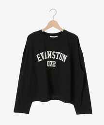 《WEB限定アイテム》カレッジロゴオーバーロンT