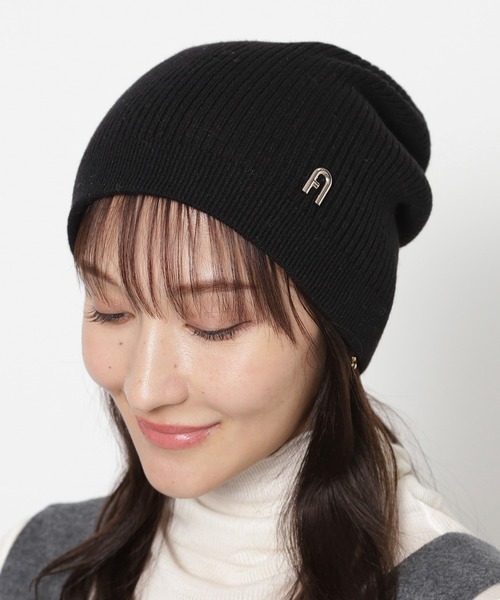 美品 FURLA 洗えるカシミヤ カシミア ニット帽 ニットキャップ ビーニー 洗える カシミヤ ニット帽｜フルラ / FURLA 2022ギフト｜ギフト
