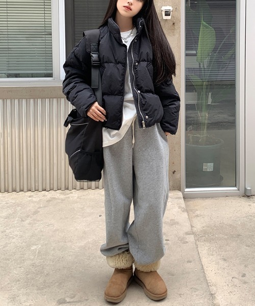 cammie(キャミー)の「中綿ダウンジャケット(ダウンジャケット/コート・レディース・ベージュ/ブラック/オフホワイト・L/M)」の13枚目の写真