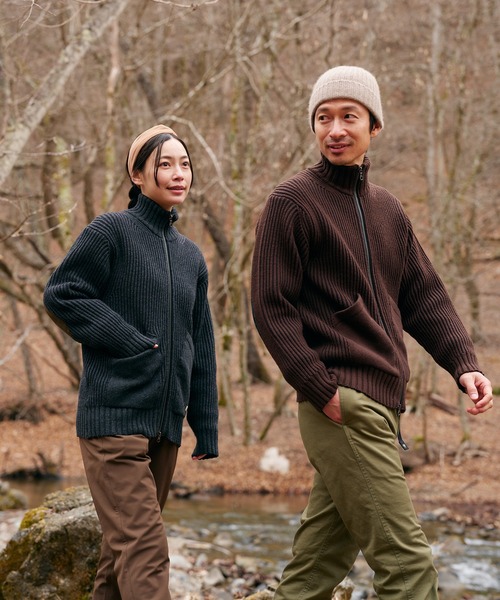 フィッシングFメリノZIPセーター（ニット/セーター）｜Foxfire