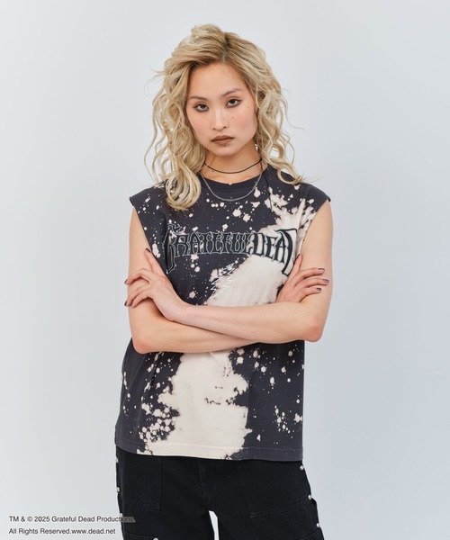 Grateful Dead(グレイトフルデッド)の「atmos pink Grateful Dead Tank Top / アトモス ピンク グレイトフル デッド タンクトップ 【SP】(タンクトップ・レディース・チャコール/レッド・FREE)」の2枚目の写真