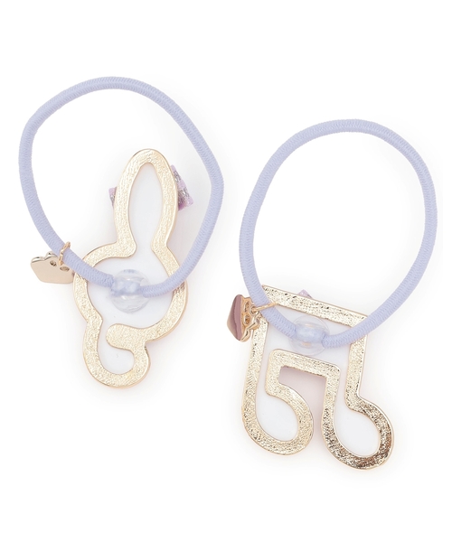 音符ヘアポニー2個セット（ヘアゴム）｜mezzo piano（メゾピアノ）の