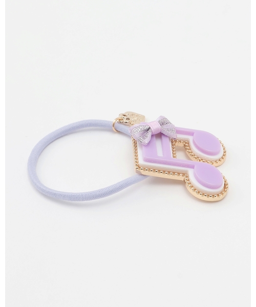 【平成レトロ】新品　メゾピアノ　ミミちゃん　ヘアゴム2点とゆびわ 音符ヘアポニー2個セット（ヘアゴム）｜mezzo piano（メゾピアノ）の