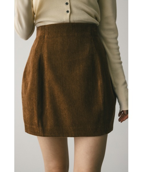 STYLEMIXER(スタイルミキサー)の「ベロアミニスカートパンツ(スカート・レディース・ブラック/ブラウン・SMALL/MEDIUM)」の13枚目の写真