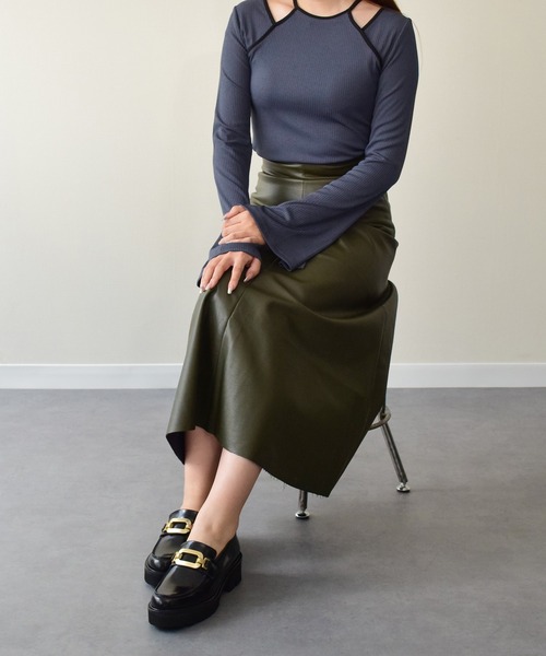 PASCUCCI（パスクッチ）の「【PASCUCCI】ラウンドトウメタルバックルローファー(D51624)（ローファー・レディース・ブラック/ブラック系その他・36/37/38/39/35）」の10枚目の写真