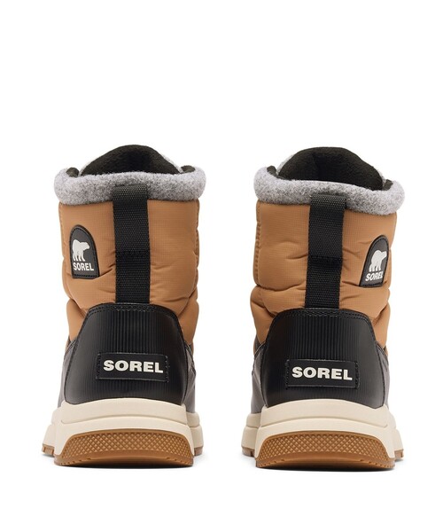 SOREL 防水スノーブーツ ブラウン/ブラック 防滑 防水 防寒 SOREL／レディース ウィットニー3 ミッド ウォーター