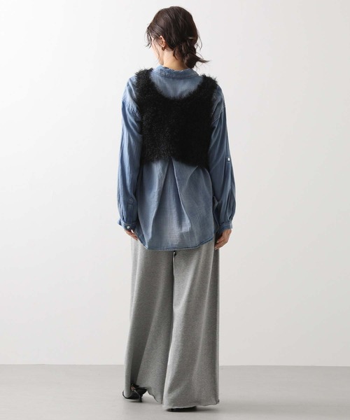 audrey and john wad（オードリーアンドジョンワッド）の「スウェットワイドイージーパンツ（その他パンツ・レディース・トップグレー・FREE）」の14枚目の写真