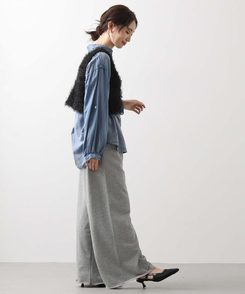 audrey and john wad（オードリーアンドジョンワッド）の「スウェットワイドイージーパンツ（その他パンツ・レディース・トップグレー・FREE）」の15枚目の写真
