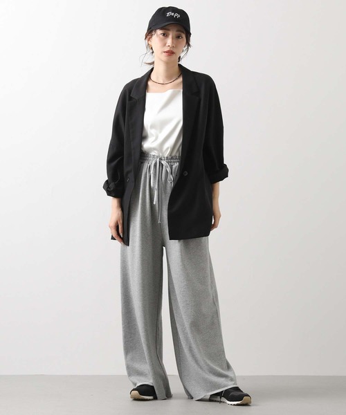 audrey and john wad（オードリーアンドジョンワッド）の「スウェットワイドイージーパンツ（その他パンツ・レディース・トップグレー・FREE）」の2枚目の写真