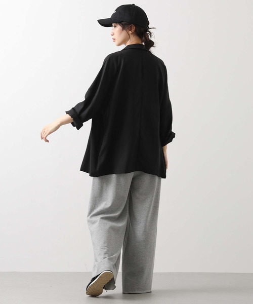 audrey and john wad（オードリーアンドジョンワッド）の「スウェットワイドイージーパンツ（その他パンツ・レディース・トップグレー・FREE）」の4枚目の写真