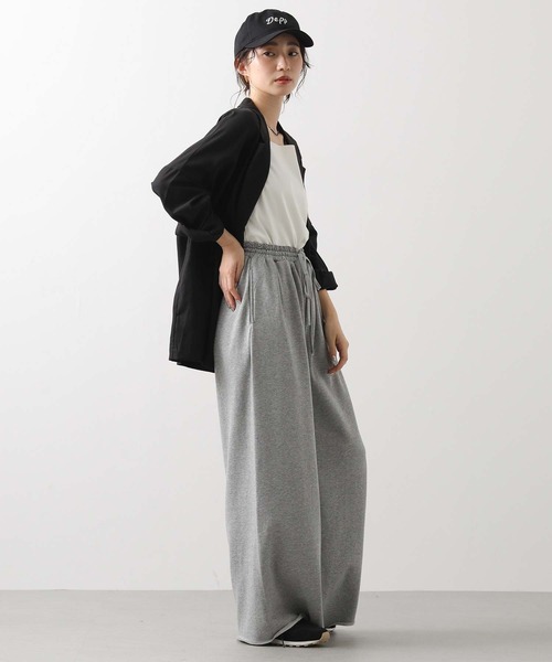 audrey and john wad（オードリーアンドジョンワッド）の「スウェットワイドイージーパンツ（その他パンツ・レディース・トップグレー・FREE）」の5枚目の写真