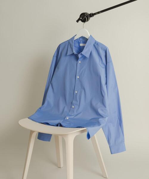 SENSE OF PLACE by URBAN RESEARCH(センスオブプレイスバイアーバンリサーチ)の「『WEB/一部店舗限定』コンフォートレギュラーカラーシャツ(シャツ/ブラウス・メンズ・ホワイト/ブルー/ブラック系その他/ブルー系その他・SMALL/MEDIUM/LARGE/X-LARGE)」の3枚目の写真