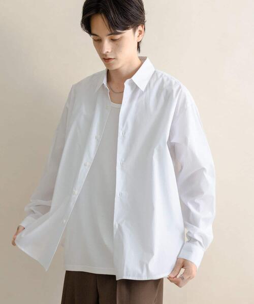 SENSE OF PLACE by URBAN RESEARCH(センスオブプレイスバイアーバンリサーチ)の「『WEB/一部店舗限定』コンフォートレギュラーカラーシャツ(シャツ/ブラウス・メンズ・ホワイト/ブルー/ブラック系その他/ブルー系その他・SMALL/MEDIUM/LARGE/X-LARGE)」の8枚目の写真