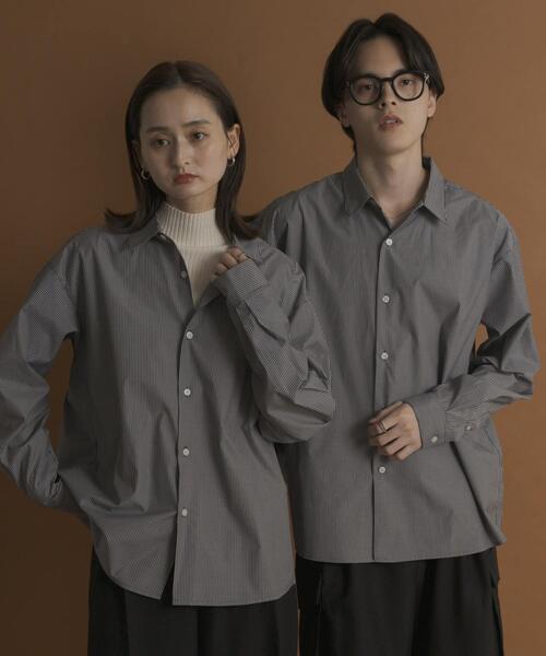 SENSE OF PLACE by URBAN RESEARCH(センスオブプレイスバイアーバンリサーチ)の「『WEB/一部店舗限定』コンフォートレギュラーカラーシャツ(シャツ/ブラウス・メンズ・ホワイト/ブルー/ブラック系その他/ブルー系その他・SMALL/MEDIUM/LARGE/X-LARGE)」の16枚目の写真