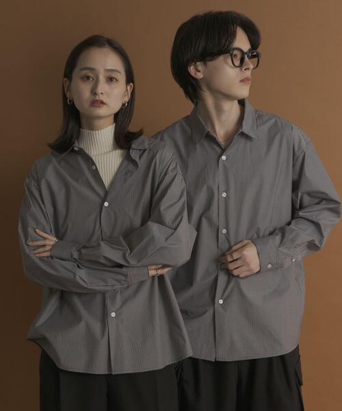 SENSE OF PLACE by URBAN RESEARCH(センスオブプレイスバイアーバンリサーチ)の「『WEB/一部店舗限定』コンフォートレギュラーカラーシャツ(シャツ/ブラウス・メンズ・ホワイト/ブルー/ブラック系その他/ブルー系その他・SMALL/MEDIUM/LARGE/X-LARGE)」の17枚目の写真