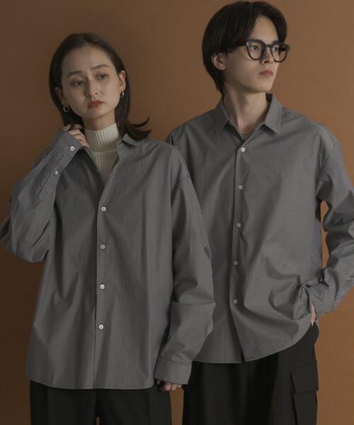 SENSE OF PLACE by URBAN RESEARCH(センスオブプレイスバイアーバンリサーチ)の「『WEB/一部店舗限定』コンフォートレギュラーカラーシャツ(シャツ/ブラウス・メンズ・ホワイト/ブルー/ブラック系その他/ブルー系その他・SMALL/MEDIUM/LARGE/X-LARGE)」の18枚目の写真