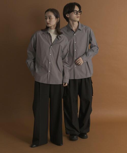 SENSE OF PLACE by URBAN RESEARCH(センスオブプレイスバイアーバンリサーチ)の「『WEB/一部店舗限定』コンフォートレギュラーカラーシャツ(シャツ/ブラウス・メンズ・ホワイト/ブルー/ブラック系その他/ブルー系その他・SMALL/MEDIUM/LARGE/X-LARGE)」の20枚目の写真