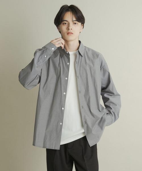 SENSE OF PLACE by URBAN RESEARCH(センスオブプレイスバイアーバンリサーチ)の「『WEB/一部店舗限定』コンフォートレギュラーカラーシャツ(シャツ/ブラウス・メンズ・ホワイト/ブルー/ブラック系その他/ブルー系その他・SMALL/MEDIUM/LARGE/X-LARGE)」の21枚目の写真