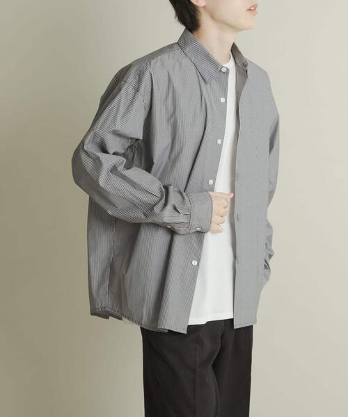 SENSE OF PLACE by URBAN RESEARCH(センスオブプレイスバイアーバンリサーチ)の「『WEB/一部店舗限定』コンフォートレギュラーカラーシャツ(シャツ/ブラウス・メンズ・ホワイト/ブルー/ブラック系その他/ブルー系その他・SMALL/MEDIUM/LARGE/X-LARGE)」の22枚目の写真