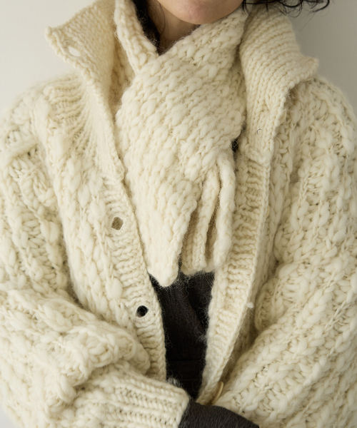 IENA LA BOUCLE(イエナラブークル)の「IENA LA BOUCLE スラブウールハンドニットブルゾン(その他アウター・レディース・アイボリー・FREE)」の7枚目の写真