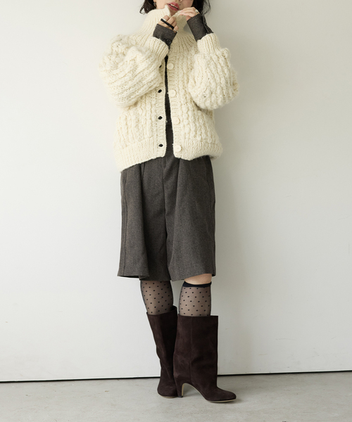 IENA LA BOUCLE(イエナラブークル)の「IENA LA BOUCLE スラブウールハンドニットブルゾン(その他アウター・レディース・アイボリー・FREE)」の8枚目の写真