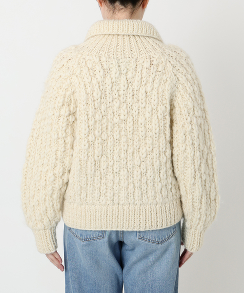 IENA LA BOUCLE(イエナラブークル)の「IENA LA BOUCLE スラブウールハンドニットブルゾン(その他アウター・レディース・アイボリー・FREE)」の13枚目の写真