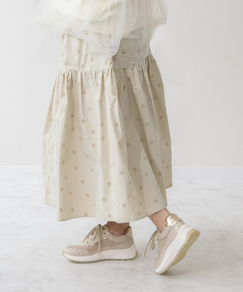 Bridget Birkin（ブリジットバーキン）の「【Bridget Birkin】ビジューレーンコンビスニーカー(555051)（スニーカー・レディース・ブラック系その他/グレー系その他/ベージュ系その他・24/23.5/23/22.5）」の10枚目の写真